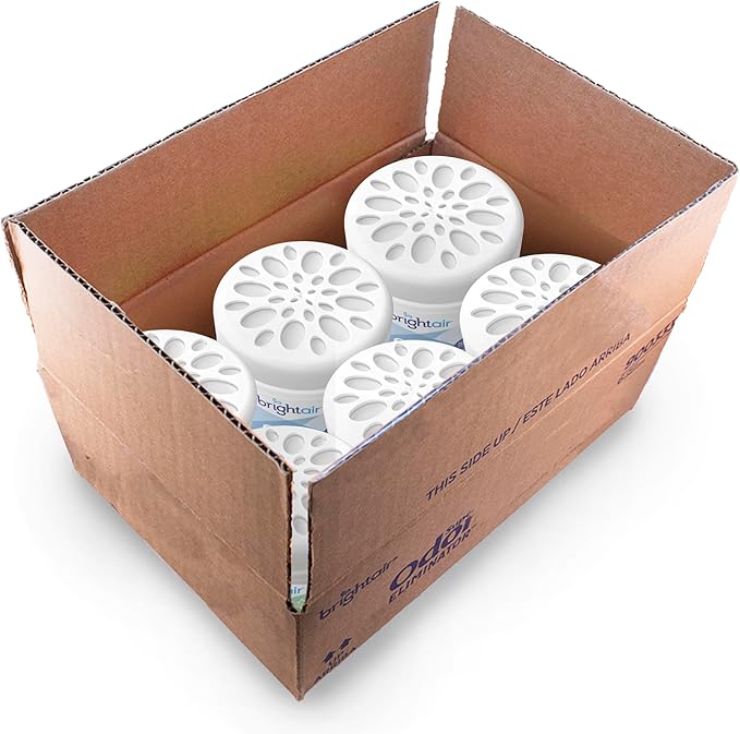 Bright Air 14 oz Odor Eliminator Gel, Light & Pure Unscented, Case of 6 - Image 8
