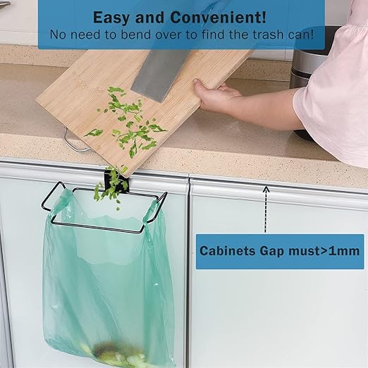 2 Pcs Large Stainless Steel Trash Bag Holder - Image 6