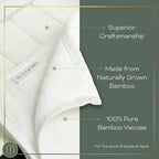 White Washcloths Set of 6 Soft Facial Cloths 10” x 10” 100% Viscose Derived - Image 2