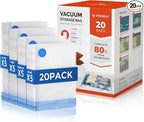 ETENWOLF 20 Pack Vacuum Storage Bags, Vacuum Seal Bags by ETENWOLF