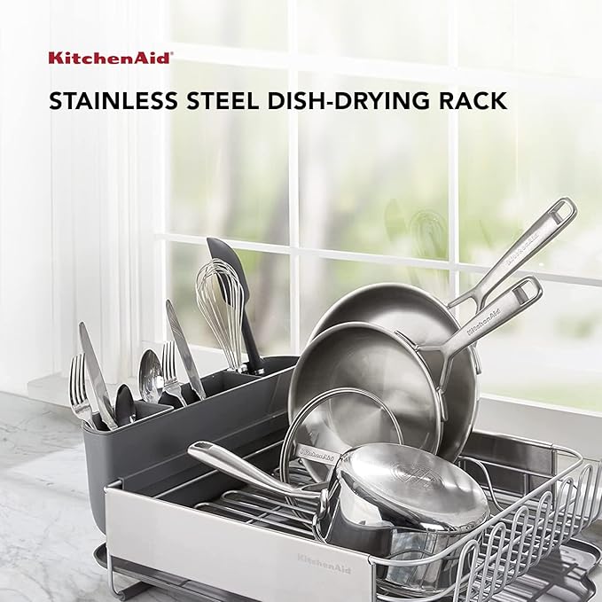 KitchenAid Large Capacity, Fully Size Self Draining Rust Resistatant Satin - Image 2