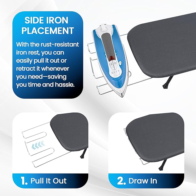 Metal Mesh Panel Tabletop Ironing Board | Foldable Iron Board | Heavy Duty - Image 2