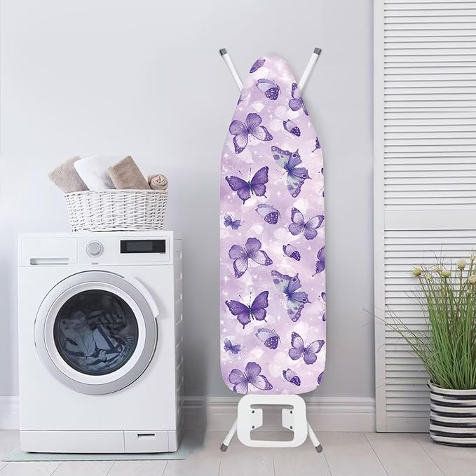 Purple Butterfly Ironing Board Cover Iron Pad Covers Padding - Image 3
