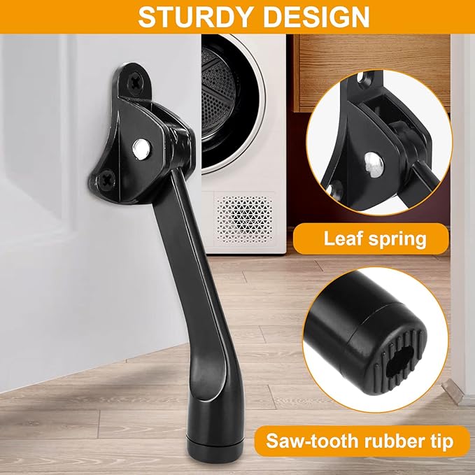 4 Pack Kickdown Door Stop, Commercial Heavy Duty Door Stop, Door Stoppers - Image 3