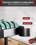 Over The Sink Dish Drying Rack, Expandable 2-Tier Stainless Steel Kitchen - Image 5