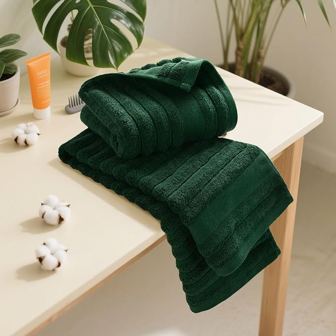 Jacquotha 4-Pack Hand Towels Ribbed – Kitchen & Bathroom Premium Cotton Towels - Image 8