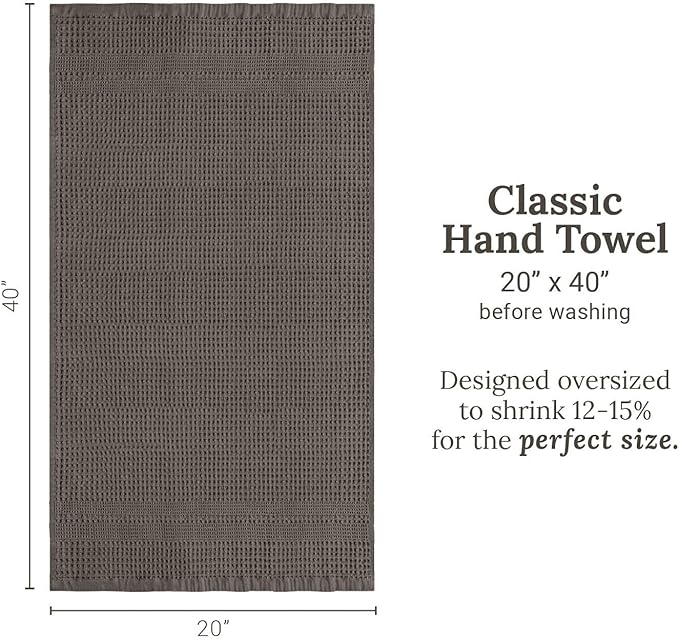 GILDEN TREE Waffle Hand Towels for Bathroom Quick Dry Towel Super Absorbent - Image 8