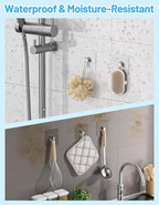 12 Pcs Picture Hangers without Nails, 20 Ibs Load Heavy Duty Self Picture - Image 5