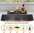 15.7 Inch Stone Faucet Mat for Kitchen Sink Splash Guard, Diatomite Sink - Image 5