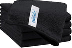 HOMEXCEL Black Microfiber Cleaning Cloth, 5 Pack Cleaning Towels by HOMEXCEL