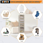 Hanging Closet Organizer, Easy Mount Foldable 6-Shelf Hanging Closet Wardrobe - Image 8