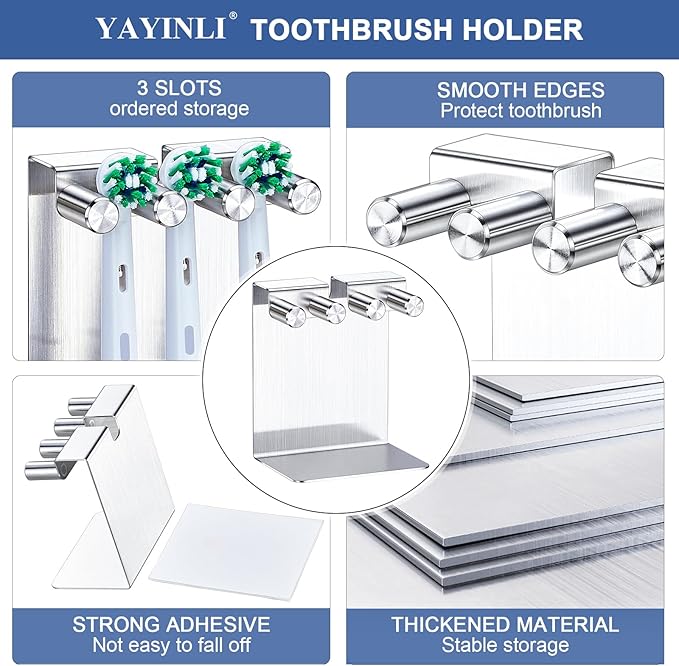 Toothbrushes Holder, Electric Toothbrush Head Holder, Electric Tooth Brush Stand - Image 6