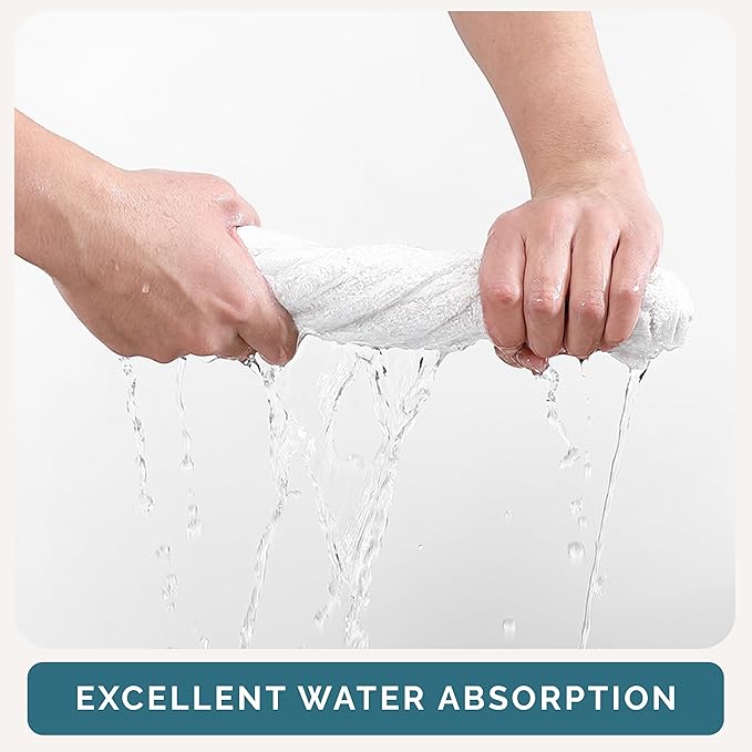 Casa Platino White Washcloths 24 Pack - Image 5