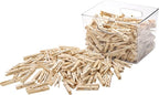 200pcs 3inch Clothes Pins Wooden Clothespins Heavy Duty Spring Wood Clips - Image 5