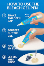 Bleach Gel Pen – Double-Ended Stain Remover Pen - Image 4