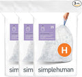 simplehuman CW0286 code H Custom Fit Bin Liner Bulk Pack by Simplehuman