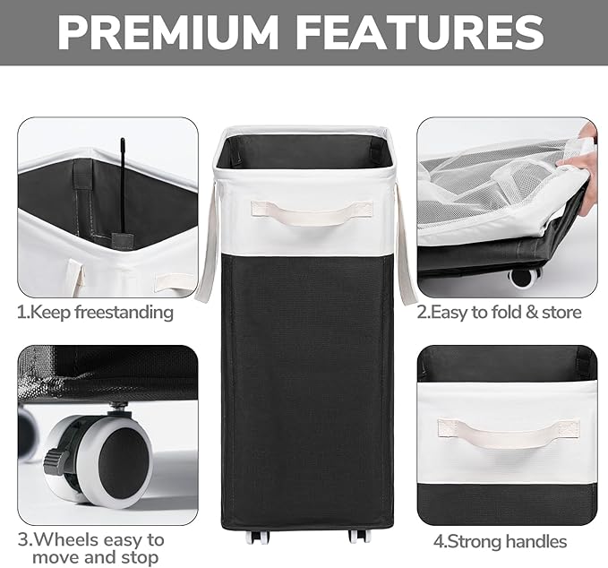 Goodpick Rolling Laundry Hamper - Image 4