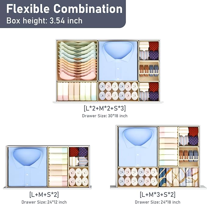 DIMJ Drawer Organizer Clothes Storage - Image 4