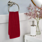 2-Piece Hand Towels for Bathroom in Red, Super Soft Decorative Hand Towel Set - Image 7