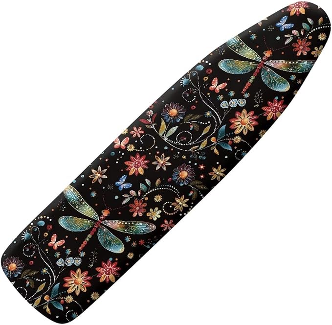 Floral Dragonfly Ironing Board Pad Ironing Board Cover and Pad 15" x 54" Scorch by Hinthetall