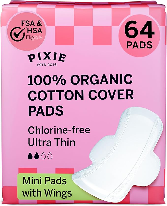 Pixie Organic Cotton Ultra Thin Mini Pads by PixieDot