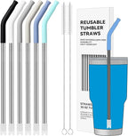 30 oz Straight Metal Straws by AccessoriesForWaterBottle