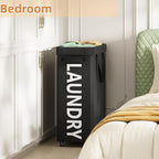 Laundry Basket with Wheels, 90L Rolling Laundry Hamper with Wheels, Large - Image 7