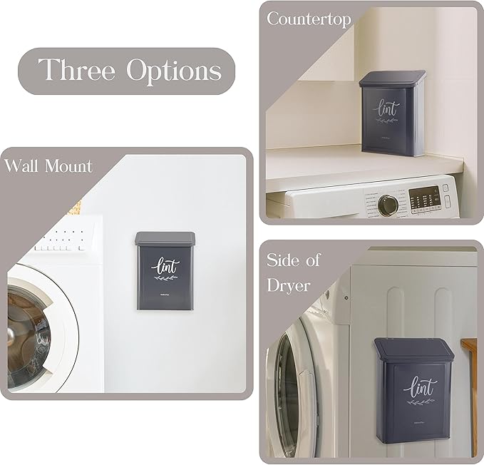 PERFNIQUE Magnetic Lint Bin for Laundry Room - Image 5