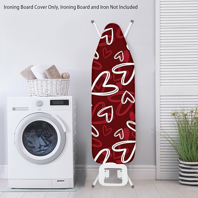 Love Heart Ironing Board Cover Comfortable Lines Ironing Board Covers - Image 3