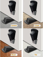 Door Stop, Door Stopper, Doorstopper, 4 Pack Rubber Door Stopper, Sturdy Non - Image 6