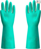 ThxToms Chemical Resistant Nitrile Gloves, Resist Household Acid, Solvent and by ThxToms
