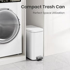 Cesun Bathroom Trash Can with Lid, 2.6 Gallon Small Bathroom Garbage Can Soft - Image 3