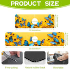 Kitchen Sink Splash Sunflowers and Blue Butterflies Guard Faucet Mat Super - Image 2