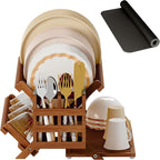 Greenual Teak Dish Drying Rack by Greenual