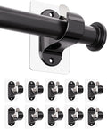 ANDGOO 10 Pack No Drill Curtain Rod Brackets, Renter Friendly Self Adhesive by ANDGOO