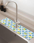 Patterned Sink Faucet Mat Kitchen Splash Guard Super Absorbent Drying Mat by BnhjsdwTablecloth