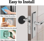 Door Stoppers for Wall with Strong Back Adhesive, No-Falling Round Door Knob - Image 6