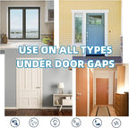 Door Draft Stopper 36 Inches Length x 4 Inches Width, Weighted Under Door Noise - Image 6