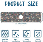 Ceramic Texture Sink Splash Guard Kitchen Tiles Faucet Absorbing Mat Fast - Image 2