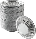 50 Pack - Pie Pans 4 inch, Mini Pie Tins HEAVY-DUTY Disposable Aluminum Foil by Waytiffer