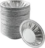 50 Pack - Pie Pans 4 inch, Mini Pie Tins HEAVY-DUTY Disposable Aluminum Foil by Waytiffer