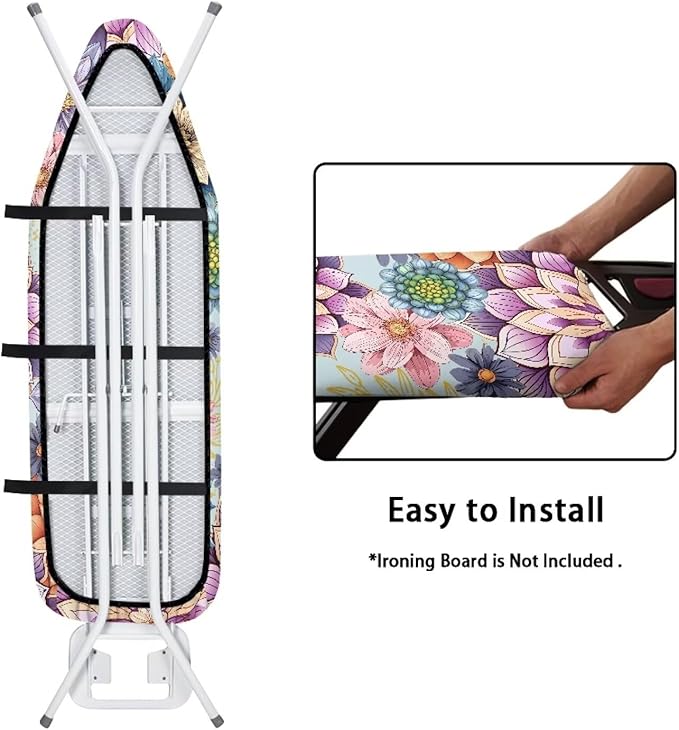 ZDCUSTOM Ironing Board Cover Replacement Scorch and Stain Resistant Ironing - Image 4