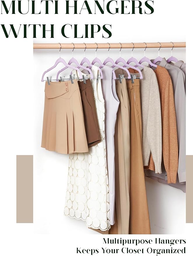 Cozymood Velvet Skirt Hangers 24 Pack - Image 2