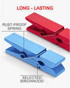 Mini Clothes Pins Wooden Colored Clothespins - Image 5