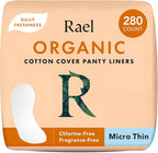 Rael Panty Liners for Women, Organic Cotton Cover by Rael