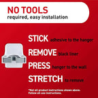 Command Broom and Mop Grippers, 6 Hangers and 16 Strips, Damage-Free Hanging - Image 8