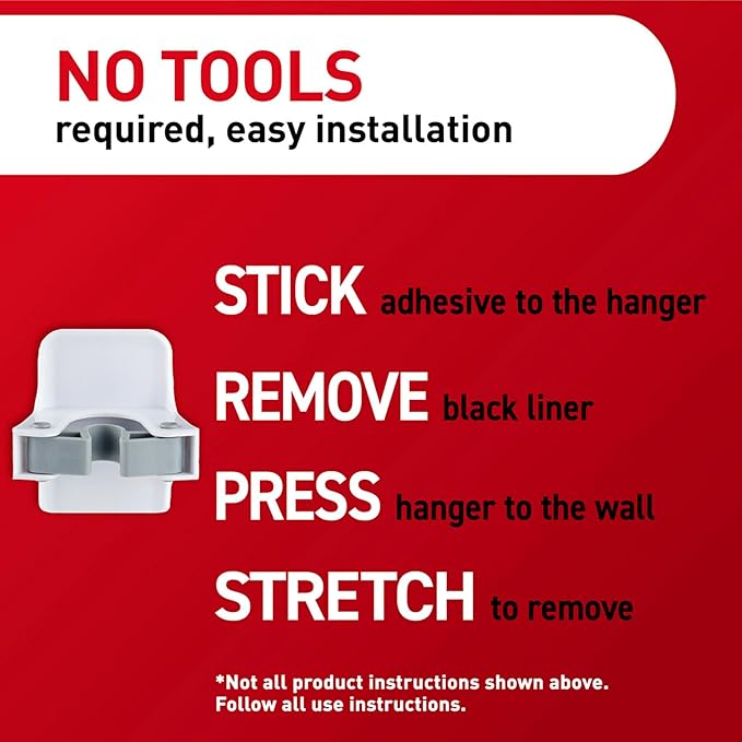 Command Broom Grippers, 2 Hangers and 4 Strips, Damage-Free Mop and Broom - Image 6