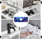 Faucet Draining Mat For Kitchen Sink, Ocean Jellyfish Corals Diatom Mud - Image 8