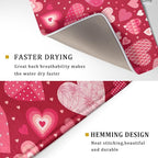 Valentine Day Love Heart Dish Drying Pad 18 x 24 Inch - Image 3