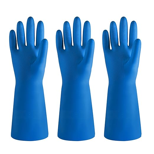 BOOMJOY Nitrile Cleaning Gloves, Heavy Duty Dishwashing Gloves, Reusable Medium by BOOMJOY